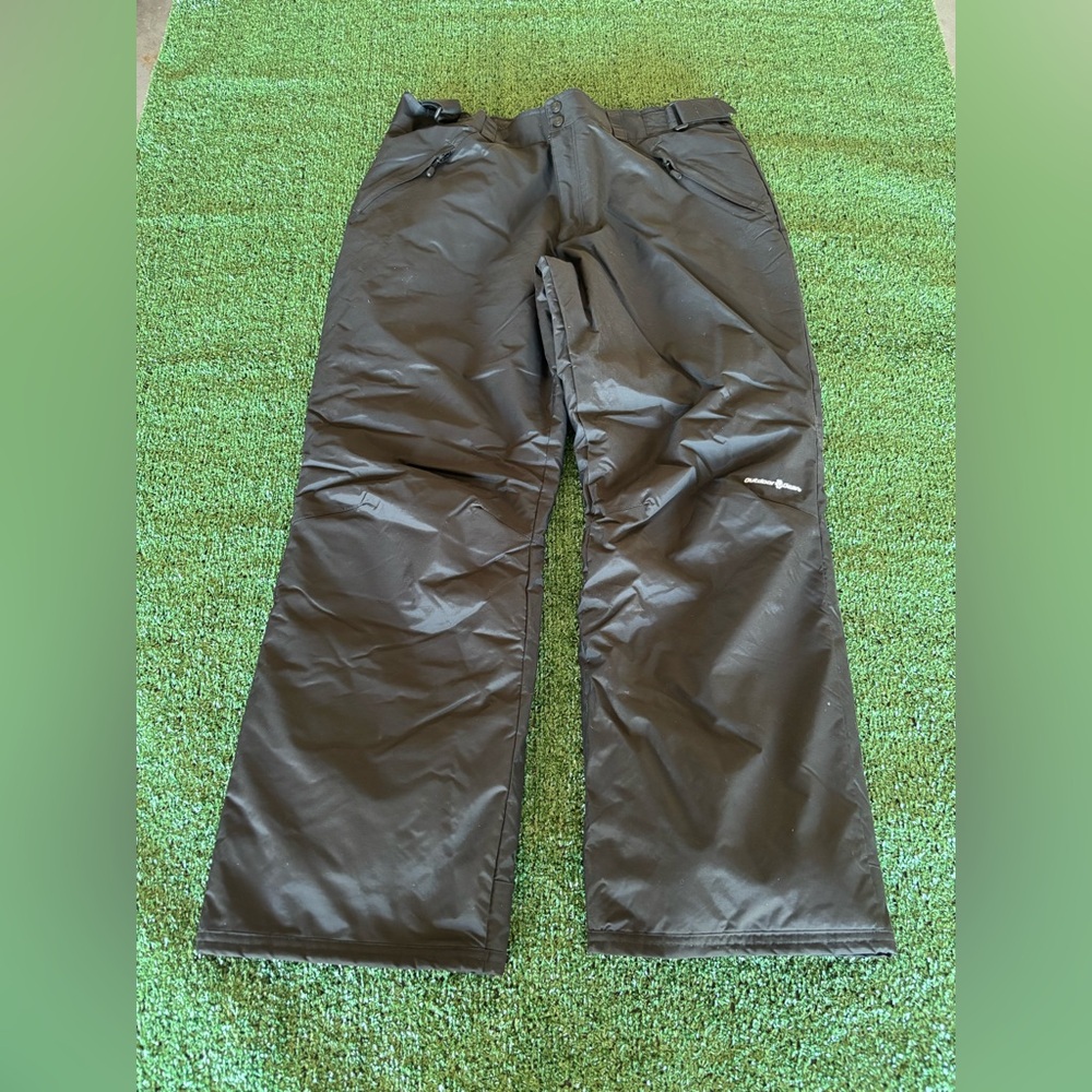 Outdoor Gear Men's Snow Pants Size XL Black Insulated Snow Pants